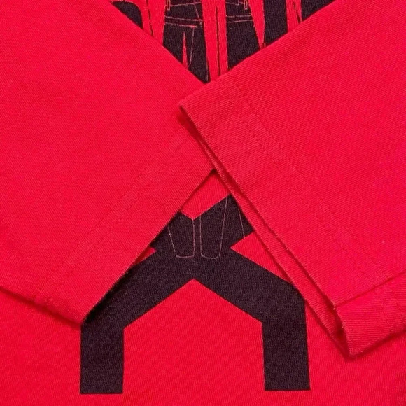 Marithe Francois Girbaud Brand X Mens 2XL Red Long Sleeve Shirt Y2K Designer Tee - Picture 14 of 14